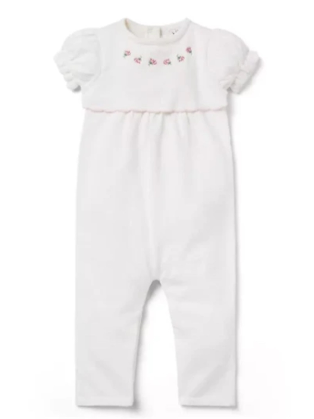 Baby Embroidered Rose One-Piece (Size 18-24M)
